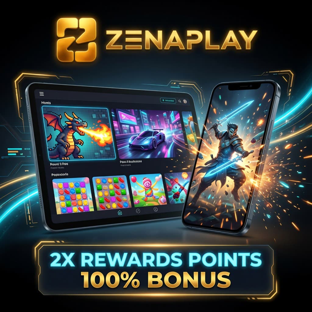 ZENAPLAY 2X rewards on phone and tablet